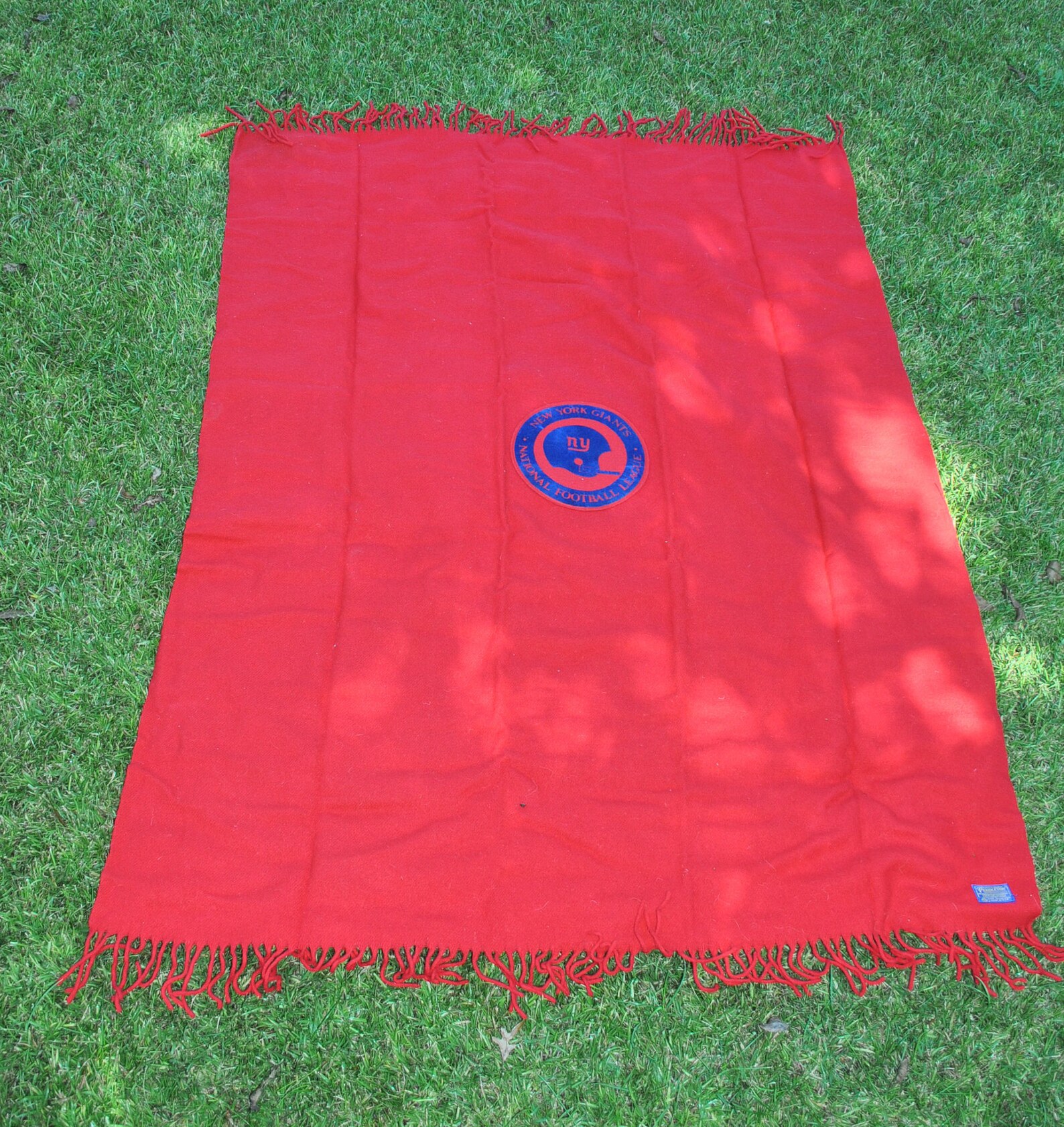 Blanket NY Giants football stadium vintage blanket w cushion Etsy
