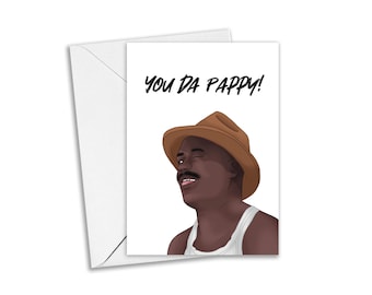 Life Greeting, Bernie Mac Greeting Card, Father's Day Greeting Card, Throwback Film - Black Greeting Card