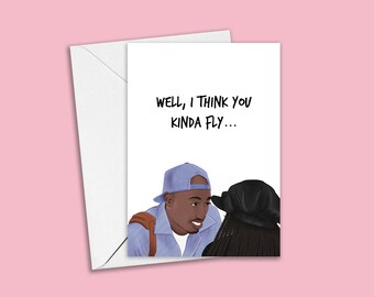Poetic Justice Movie Greeting Card, Valentine's Card, Black Love Movie - Happy Valentine's Day