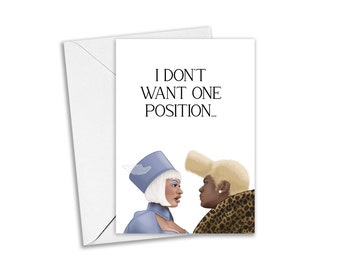 The Fifth Element Greeting Card, Ruby Rhod Greeting Card, Throwback in Film - Funny Greeting Card