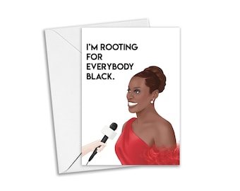 Issa Rae Greeting Card, Black History Month Card, Black in Film - Happy Black History Month