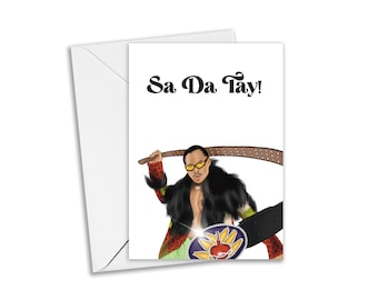 Pootie Tang Greeting Card, Cult Classic Greeting Card, Funny Greeting Card, Sa Da Tay, Comedy, Black Movies - Happy Birthday