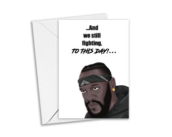 Deontay Wilder Greeting Card, Black History Month Card, To This Day - Happy Black History Month