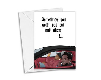 Not Like Us Card, Kendrick Lamar Greeting Card, Dj Mustard, Music, Hip Hop - Happy Birthday
