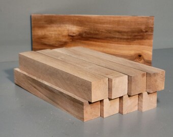 Cherry Wood Pen Blanks 8-pack for pen making. 7/8 square 6 inch long