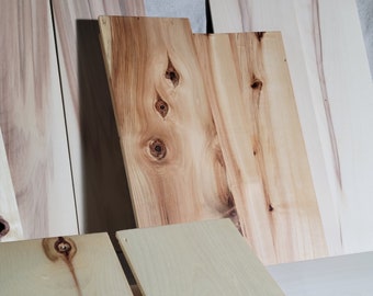 Quaking Aspen Craft Wood: 1/4 inch Thick, Clear or Figured