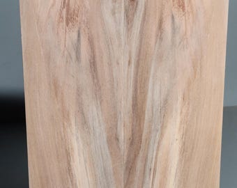 Figured Cherry Wood Book Match Blank: Blue Stain, Ready to Resaw