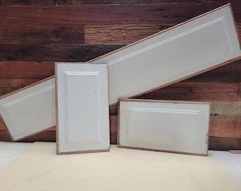 Antique Redwood Raised Panel Art Sign Boards