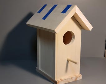 Birdhouse DIY Kit. Kids learning activity Woodworking project for adults too.
