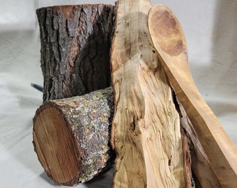 Spoon Carving & Wood Turning Bradford Pear. Fresh cut Green logs for Blanks and Billets