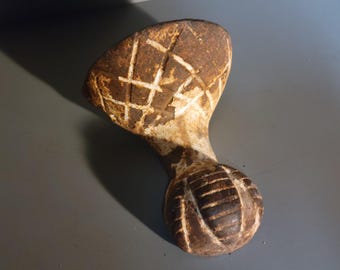 Rusty Chippy white cast iron Ball and clawfoot found object