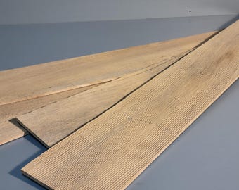 Rustic Cedar Thin Strips: Wood Marquetry Veneer Inlay - 2 sq ft