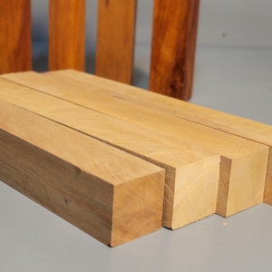 Pen blank 8-pack Pear wood for woodturning. 7/8 square 6 inch long