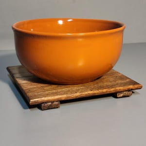 Pot holder Trivet two 6x6 dark stained reclaimed white oak natural oil finish.