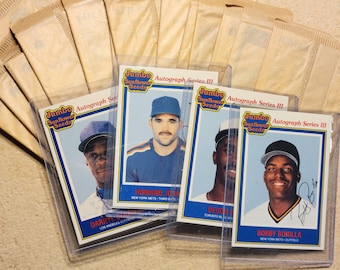 1992 Baseball Trading Cards: Jumbo Sunflower Seeds Autograph Series III