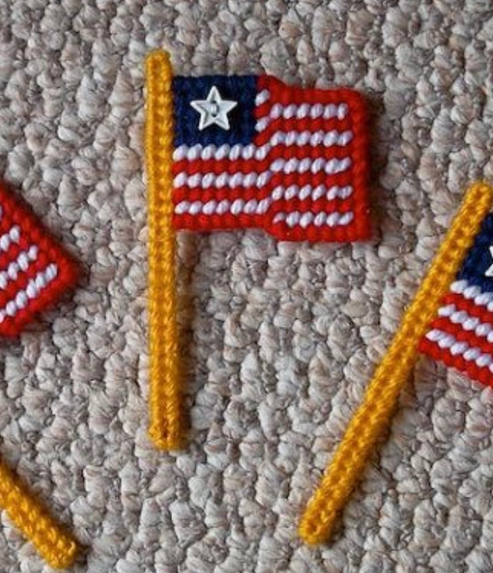 USA American Flag Plastic Canvas Cut Out America 4th of July Etsy