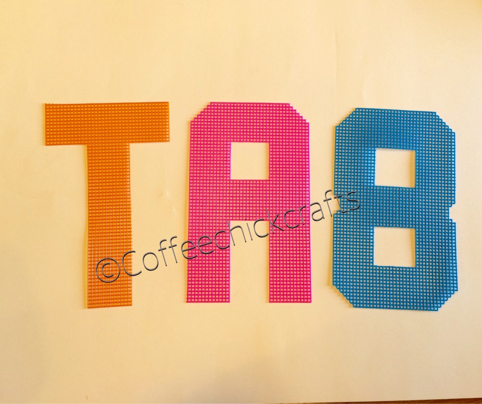 9 Individual Plastic Canvas Uppercase Alphabet Large Etsy