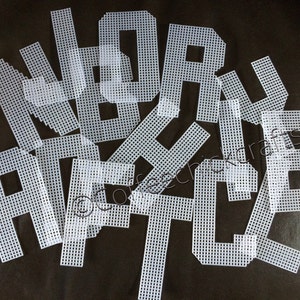 Individual Plastic Canvas Uppercase 1 Letter of the Alphabet 5.25&quot; tall Plastic Canvas Letters Needlepoint Letters