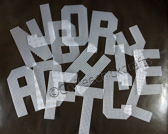 One Plastic Canvas Uppercase Letter, 5.25" Tall Cutout, Needlepoint Alphabet - Read Description