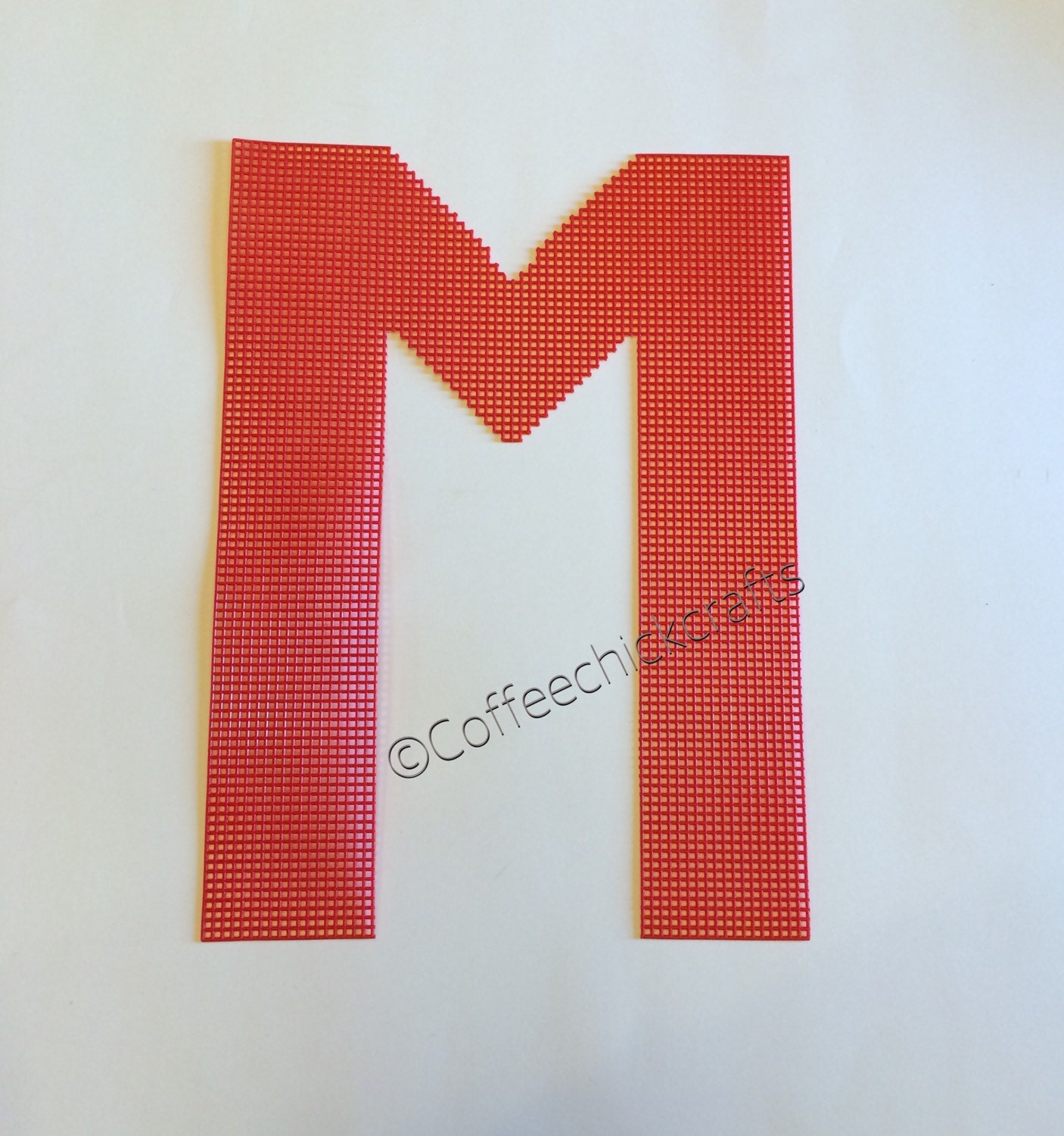 13.5 Large Individual Letters Made of Plastic Canvas Etsy