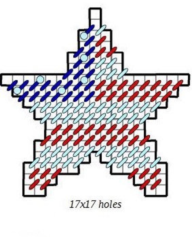 USA American Flag Plastic Canvas Cut Out America 4th of July Etsy