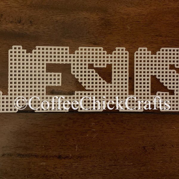 Jesus Plastic Canvas Jesus Plastic Canvas Cut Out Jesus Word Needlepoint