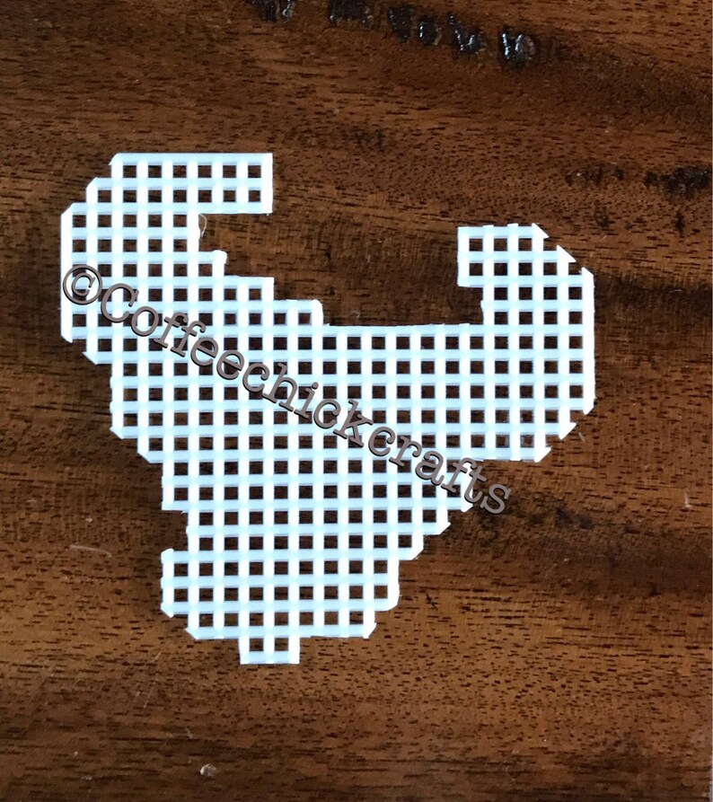 Plastic Canvas Texans Bull Head Cut Outs Plastic Canvas Houston Football Needlepoint Shape