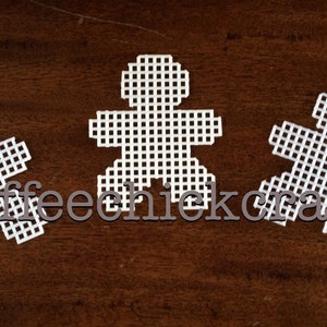Plastic Canvas Gingerbread Man Cut Outs Plastic Canvas for Needlepoint