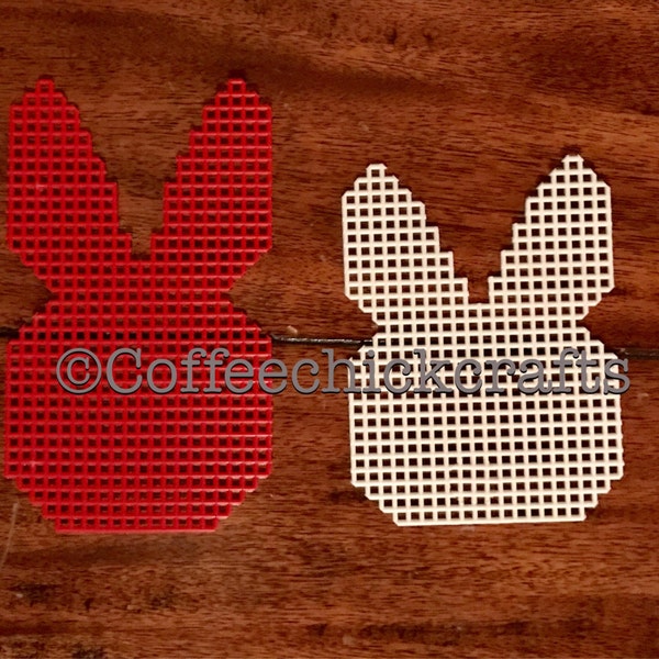 Bunny Rabbit Plastic Canvas Cut Outs Plastic Canvas Bunny Head Needlepoint