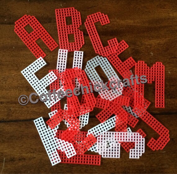 Plastic Canvas Uppercase Alphabet 2.5 Tall Plastic Etsy