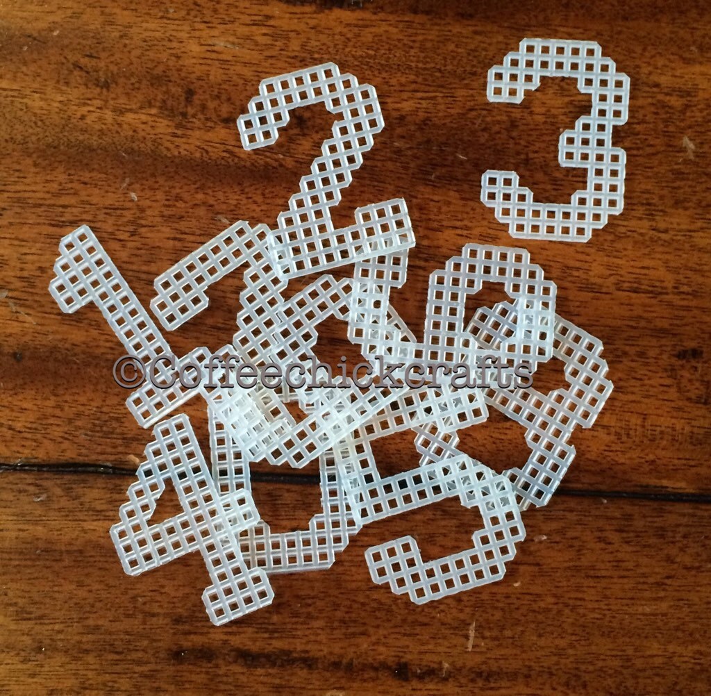 Plastic Canvas Numbers Set 09 2 tall Plastic Canvas Etsy