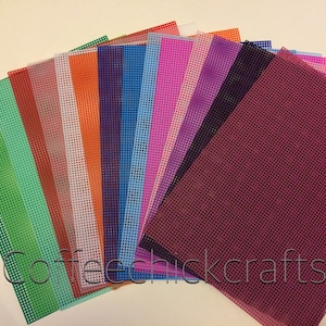 Full Sheet Plastic Canvas #7 Mesh Sheet - Your Choice of Colors