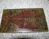 Premium Acrylic Stabilized Double-Dyed Figured Flame Maple Bookmatched Lumber, Knife Scales, Jewelry Making, Inlays, Tool Handles 3337