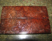 Premium Acrylic Stabilized Double-Dyed Maple Burl Bookmatched Lumber, Custom Knife Scales Jewelry Making Inlays, Tool Handles 1999