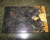 Premium Acrylic Stabilized Double-Dyed Maple Burl Bookmatched Lumber, Custom Knife Scales Jewelry Making Inlays, Tool Handles 2549