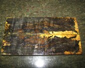 Premium Acrylic Stabilized Double-Dyed Spalted Maple Burl Bookmatched Lumber, Custom Knife Scales Jewelry Making Inlays, Tool Handles 2520