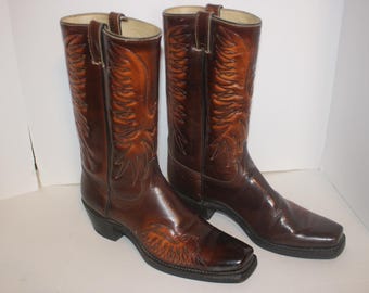 1970s Wrangler 5630 Firebird Boots Sz 12B Almost Brand New