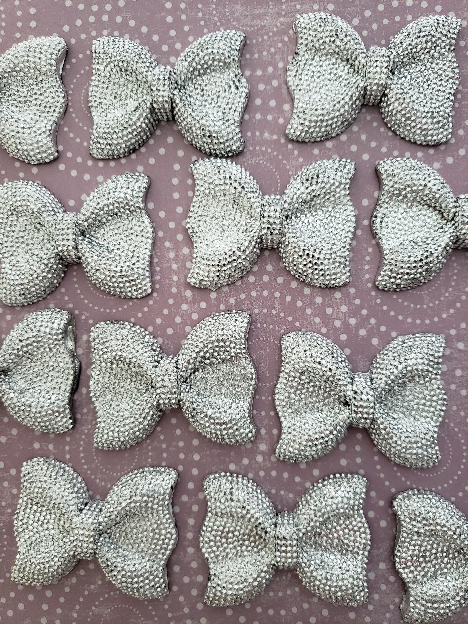 Big Silver Resin Bow Cabochon Hair Bow Making Supplies Large Etsy Denmark