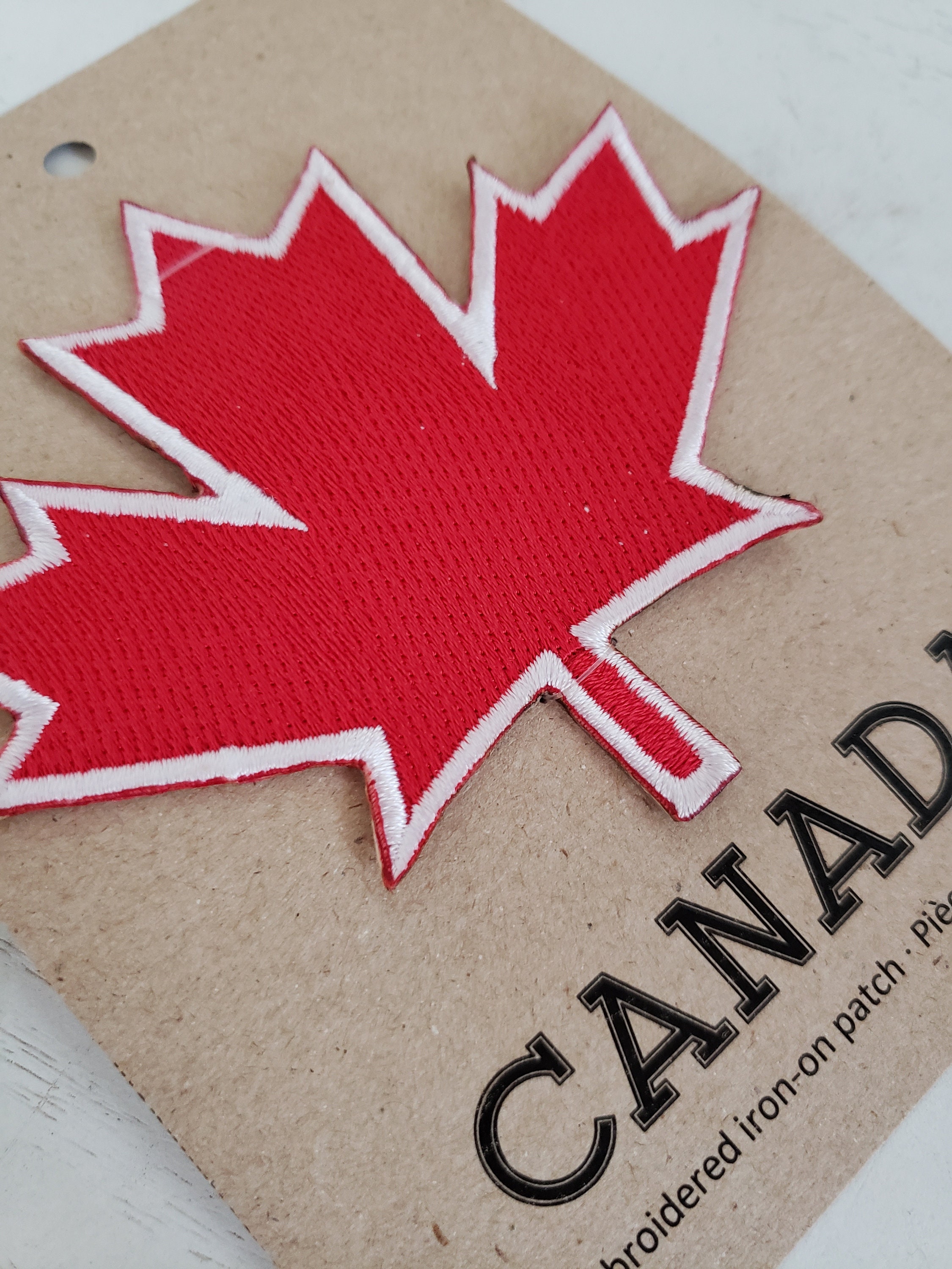 Red Maple Leaf Iron on Patch Canada Maple Leaf Stick on Etsy Canada