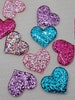Resin Heart Cabochons, Purple, Pink, Blue Valentine Heart Decorations, Charms for Slime, Glitter Heart Craft Supplies, DIY Jewelry 