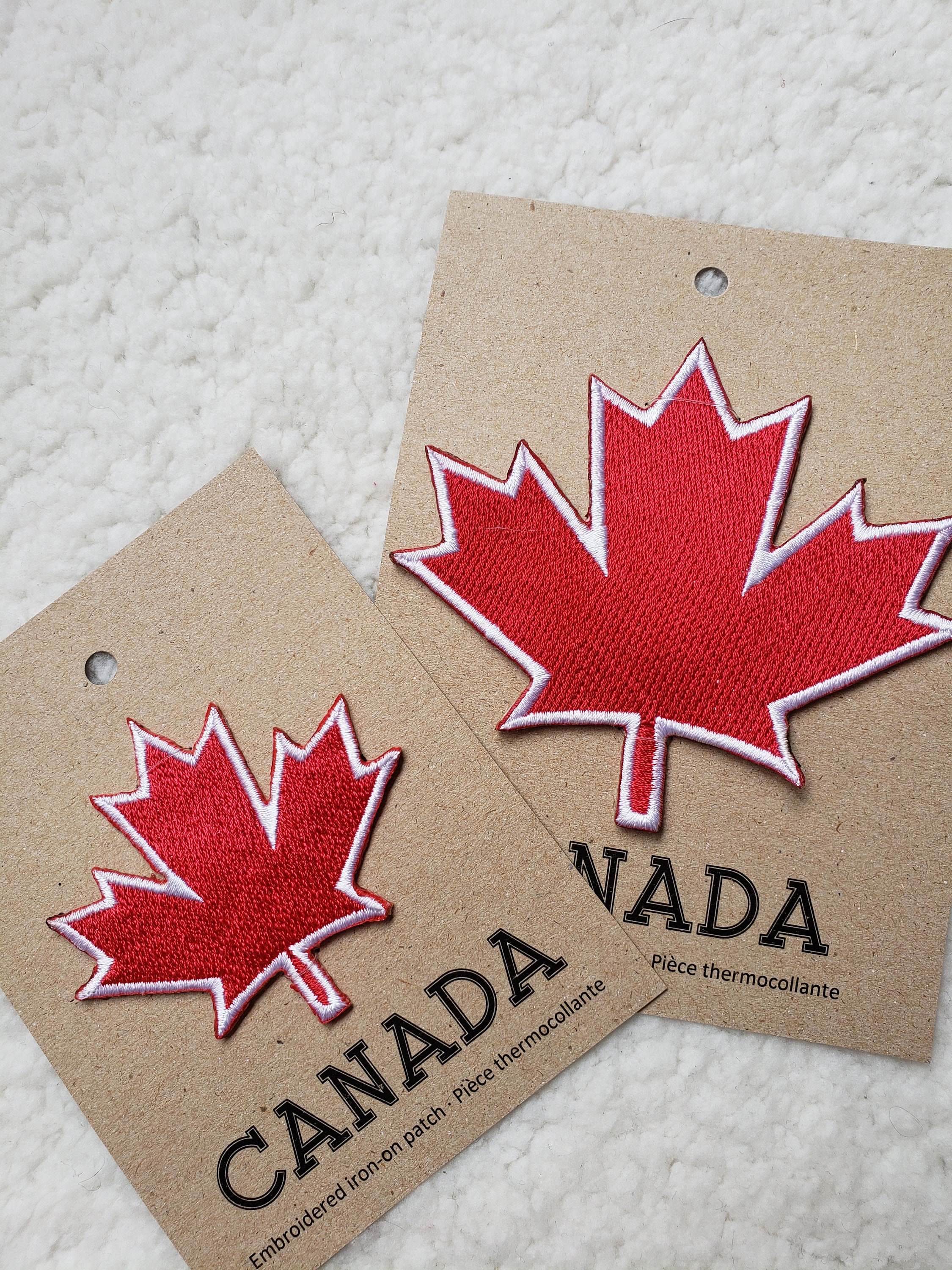 Red Maple Leaf Iron on Patch Canada Maple Leaf Stick on Etsy Canada