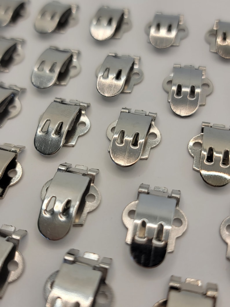 20 PCS Silver Clips for Shoes Metal Shoe Clip Blanks DIY Etsy