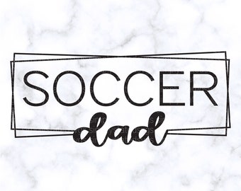 Papá de fútbol SVG Fútbol SVG Regalo para papá SVG Papá de fútbol dxf Camiseta de papá de fútbol lindo svg Archivo de corte de silueta Archivo de corte de Cricut Proyectos de Cricut pdf