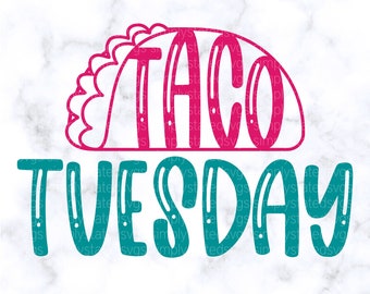 Taco Tuesday SVG, Cinco de Mayo SVG, Cinco de Mayo PNG, Taco png, Mexican Fiesta svg, cut file, Silhouette cut file, dxf, jpg, eps, Cricut