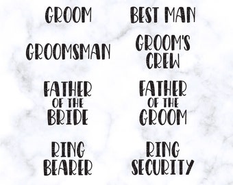 Brautparty SVG Bundle Herren Brautparty SVG Bundle Bräutigam geschnitten Datei SVG Hochzeit SVG Bundle Hochzeitsfeier SVG Cricut Schnitt Datei Silhouette png pdf eps