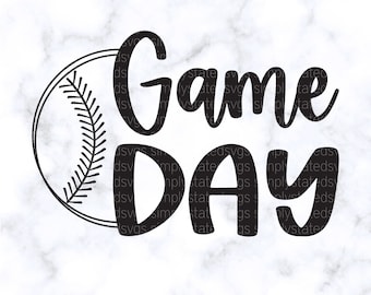Baseball Game Day SVG Game Day SVG Baseball Game Day PNG Baseball png Baseball Game Day Shirt png Svg Files for Cricut Silhouette cut files