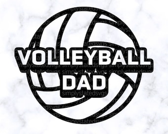 Voleibol Pai SVG Voleibol SVG Presente para o Pai SVG Voleibol Camisa do Pai Voleibol Svg Arquivo de corte de silhueta Arquivo de corte Cricut Cricut Designs
