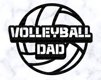 Voleibol Pai SVG Voleibol SVG SVG Voleibol Camisa do Pai svg Voleibol Presente do Pai dxf Arquivo de corte de silhueta Arquivo de corte Cricut Cricut Designs