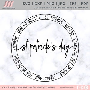 Saint-Patrick SVG, Saint-Patrick PNG, Shamrock SVG, Leprechaun, Kiss Me I'm Irish svg, Cricut cut file, Silhouette cut file, dxf, jpg