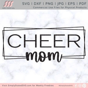 Cheer Mom SVG Cheer SVG Gift for Cheer Mom SVG Cheer Mom Tee svg Cheer Mom dxf Cricut cut file Silhouette cut file, Cheer Mom Shirts png pdf